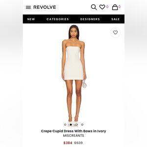 Miscreants x Revolve Crepe Cupid Dress Ivory